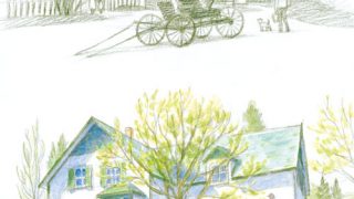 赤毛のアン グリーンゲイブルズへの道 キャンバスアート 赤毛のアン